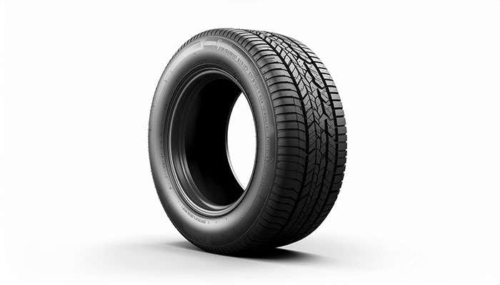 All-season tire showing deep tread channels and water evacuation design for year-round performance