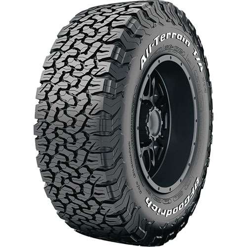 BFGoodrich All-Terrain T/A KO2 tire with aggressive tread pattern and reinforced sidewalls
