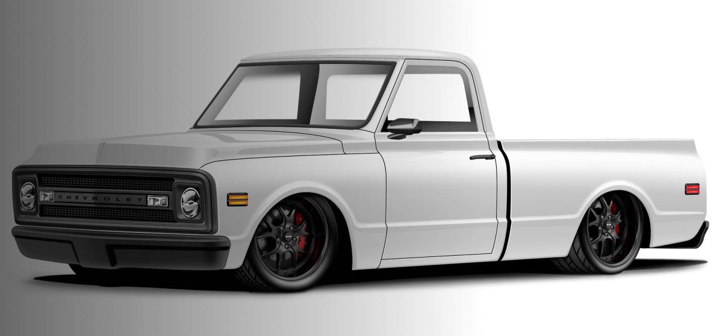 Boze Forged Flo-Lite flow-formed classic muscle car wheel with titanium machined finish