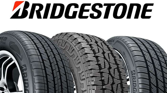 Bridgestone tire brand logo and products
