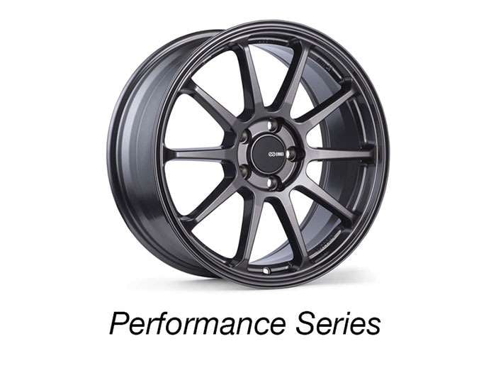 Enkei performance wheel with MAT technology styling on seamless background
