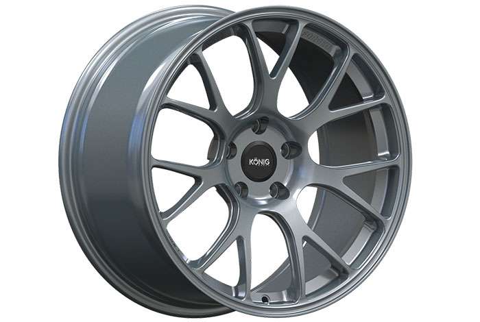 Konig flow formed performance wheel with lightweight design on seamless background