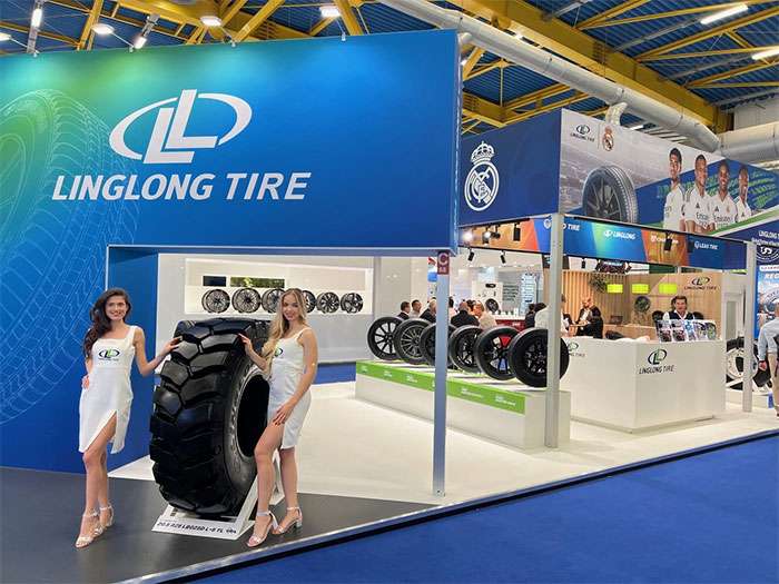 Linglong tire production line with automated machinery and quality inspection systems in operation
