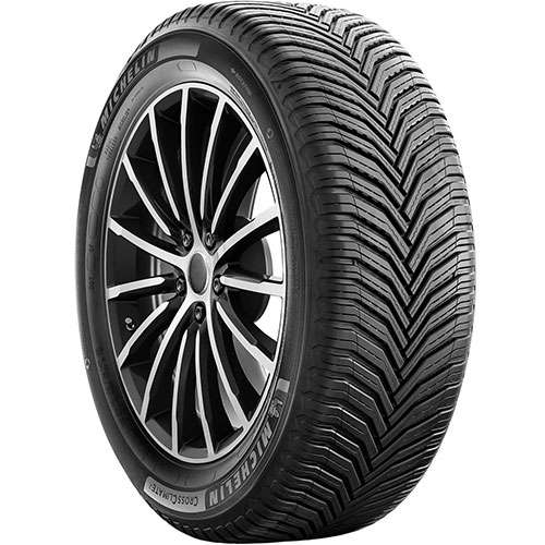 Michelin CrossClimate2 tire with distinctive V-formation directional tread pattern