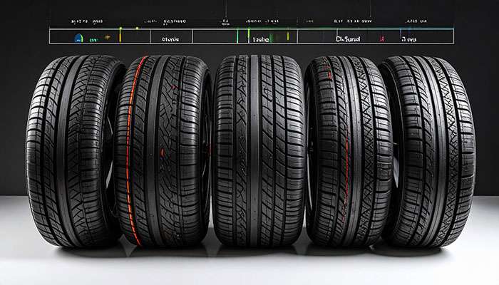 Sports car tire with softer rubber compounds and wider tread