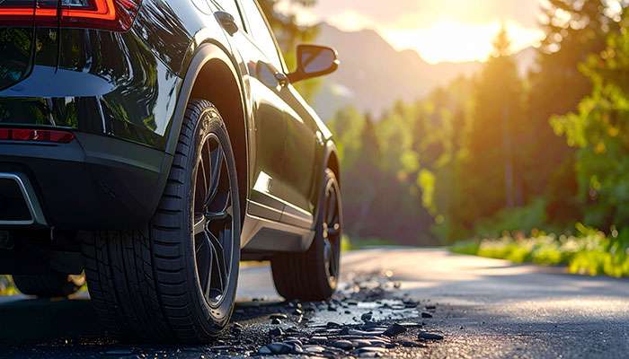 Touring tires on family SUV for quiet comfortable ride