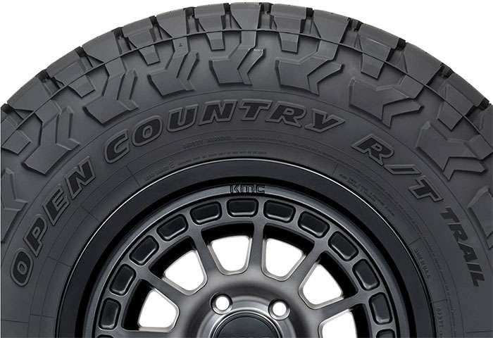 Toyo off-road tire collection display